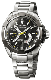 Seiko Kinetic Czarny/Stal Ø47 mm SRH015P1