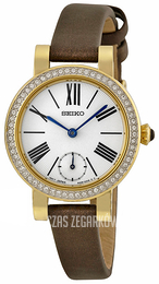 Seiko Dress Ladies Srebrny/Skóra Ø31 mm SRK030