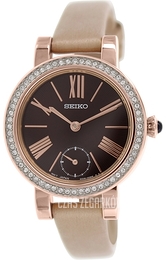 Seiko Dress Ladies Brązowy/Satyna Ø31 mm SRK032