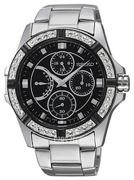 Seiko Czarny/Stal Ø40 mm SRLZ93