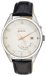 Seiko Kinetic Kremowy/Skóra Ø42 mm SRN049P1