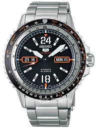 Seiko Sportura Czarny/Stal Ø42 mm SRP347