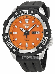 Seiko 5 Pomarańczowy/Guma Ø43 mm SRP473