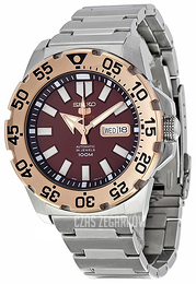 Seiko Brązowy/Stal Ø46 mm SRP488