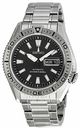 Seiko Czarny/Stal Ø43 mm SRP491
