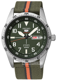 Seiko 5 Zielony/Tkanina Ø42 mm SRP515K1