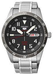 Seiko Dress Czarny/Stal Ø42 mm SRP519