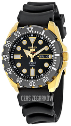 Seiko 5 Czarny/Guma Ø45 mm SRP608