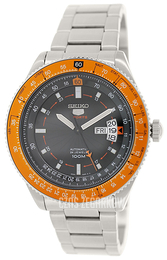 Seiko 5 Czarny/Stal Ø45 mm SRP611