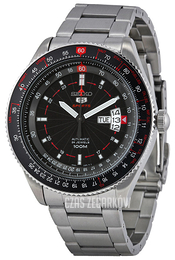 Seiko 5 Czarny/Stal Ø45 mm SRP613