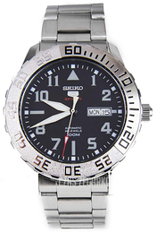 Seiko 5 Czarny/Stal Ø43 mm SRP755K1