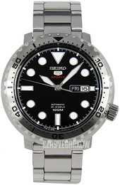 Seiko 5 Czarny/Stal Ø45 mm SRPC61J1