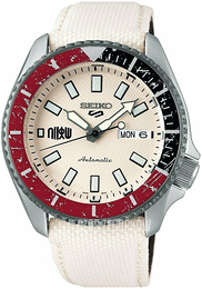 Seiko Kremowy/Skóra Ø42.5 mm SRPF19K1