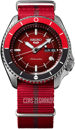 Seiko 5 Czerwony/Tkanina Ø42.5 mm SRPF67K1