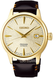 Seiko Presage Żółte złoto/Skóra Ø40.5 mm SRPH78J1