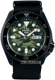 Seiko 5 Sports Street Style Zielony/Tkanina Ø43 mm SRPJ37K1