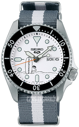 Seiko 5 Sports 55th anniversary PEANUTS Biały/Tkanina Ø38 mm SRPK25K1