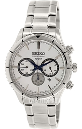Seiko Chronograph Srebrny/Stal Ø43 mm SRW033