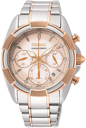 Seiko Różowe złoto/Stal w kolorze różowego złota Ø36 mm SRWZ02P1