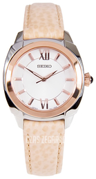 Seiko Dress Biały/Skóra Ø28 mm SRZ430P1