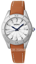 Seiko Dress Ladies Srebrny/Skóra Ø30 mm SRZ431P2