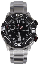 Seiko Superior Czarny/Stal Ø42 mm SSA049J1