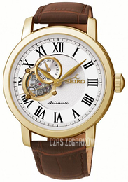 Seiko Premier Biały/Skóra Ø40 mm SSA232K1