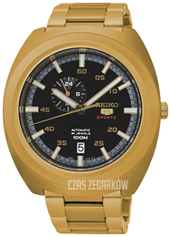 Seiko 5 Czarny/Stal w odcieniu złota SSA284K1