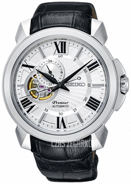 Seiko Premier Srebrny/Skóra Ø42.9 mm SSA373J1