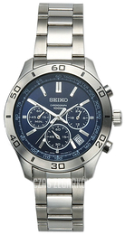 Seiko Chronograph Niebieski/Stal Ø44 mm SSB059P1