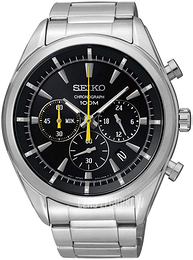 Seiko Sport Czarny/Stal Ø44 mm SSB087P1