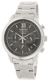 Seiko Chronograph Czarny/Stal Ø42 mm SSB139P1
