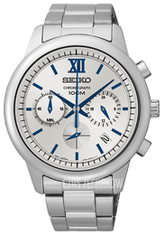 Seiko Chronograph Srebrny/Stal Ø42 mm SSB145P1