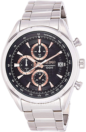Seiko Czarny/Stal Ø45 mm SSB199P1