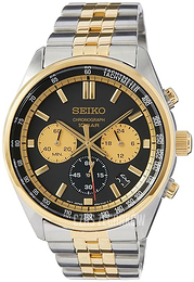 Seiko Sport Czarny/Stal w odcieniu złota Ø41.5 mm SSB430P1