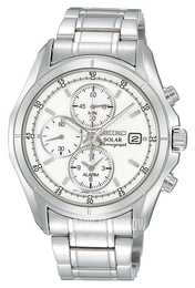 Seiko Chronograph Biały/Stal Ø41 mm SSC003