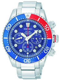 Seiko Chronograph Niebieski/Stal Ø43 mm SSC019
