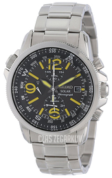 Seiko Chronograph Czarny/Stal Ø41 mm SSC093