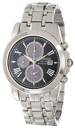 Seiko Chronograph Czarny/Stal Ø41.5 mm SSC193