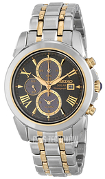 Seiko Chronograph Szary/Stal w odcieniu złota Ø41.5 mm SSC194