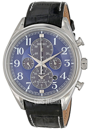 Seiko Chronograph Niebieski/Skóra Ø42 mm SSC209