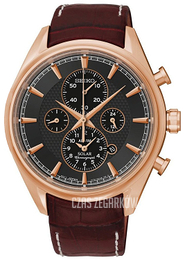 Seiko Czarny/Skóra SSC212P1