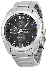 Seiko Chronograph Czarny/Stal Ø41 mm SSC213