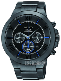 Seiko Czarny/Stal Ø44.5 mm SSC287