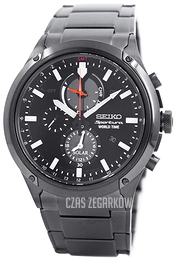 Seiko Sportura Czarny/Stal Ø44 mm SSC481P1