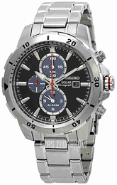 Seiko Solar Czarny/Stal Ø44 mm SSC557P1
