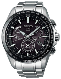 Seiko Astron Czarny/Stal Ø45 mm SSE077J1