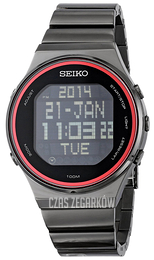 Seiko Czarny/Stal Ø44.5 mm STP013