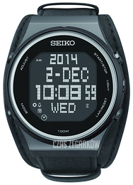 Seiko Czarny/Skóra Ø44.5 mm STP017
