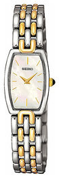 Seiko Dress Ladies Biały/Stal w odcieniu złota SUJB26